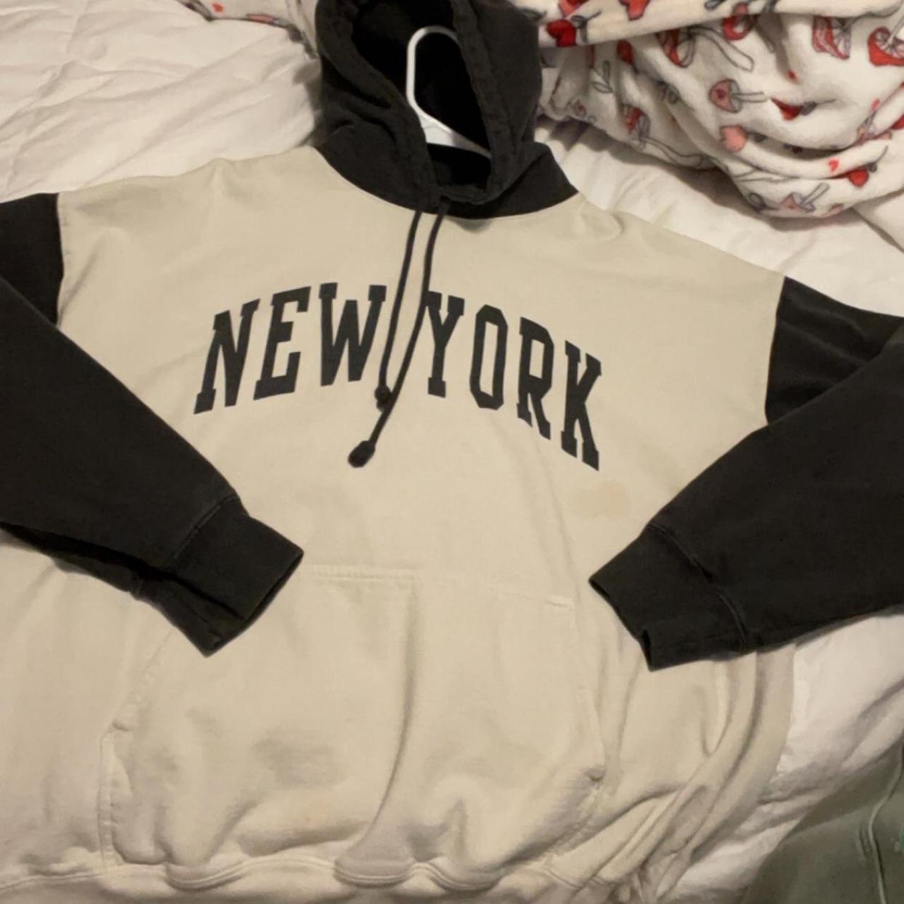 White brandy-hoodie - Depop