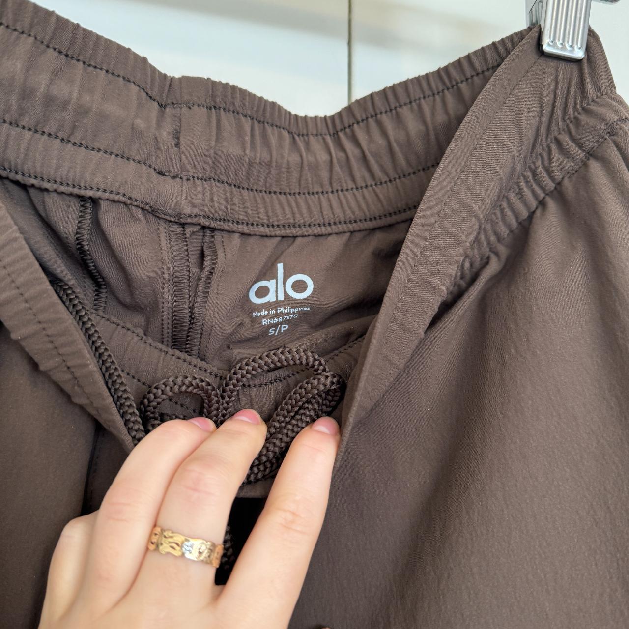 Alo Brown Cargo Pants, Size S, Oversized Fit, #alo