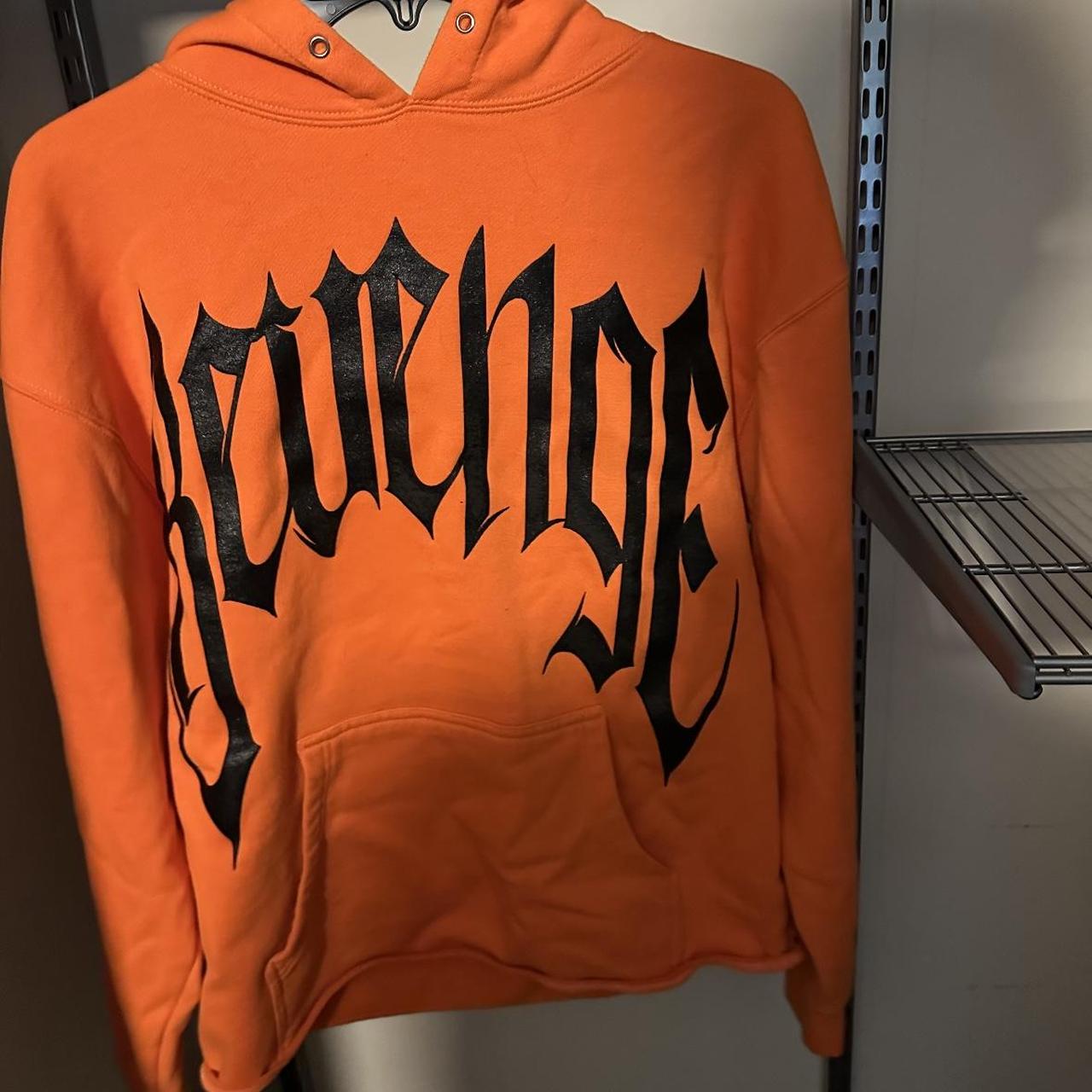 rare REVENGE orange hoodie revenge rare