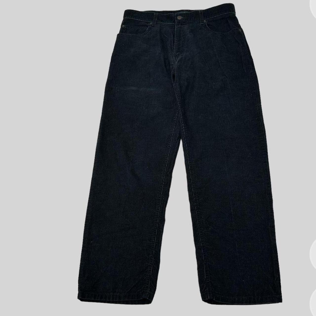 Vintage black corduroy dockers pants size 34 waist... - Depop