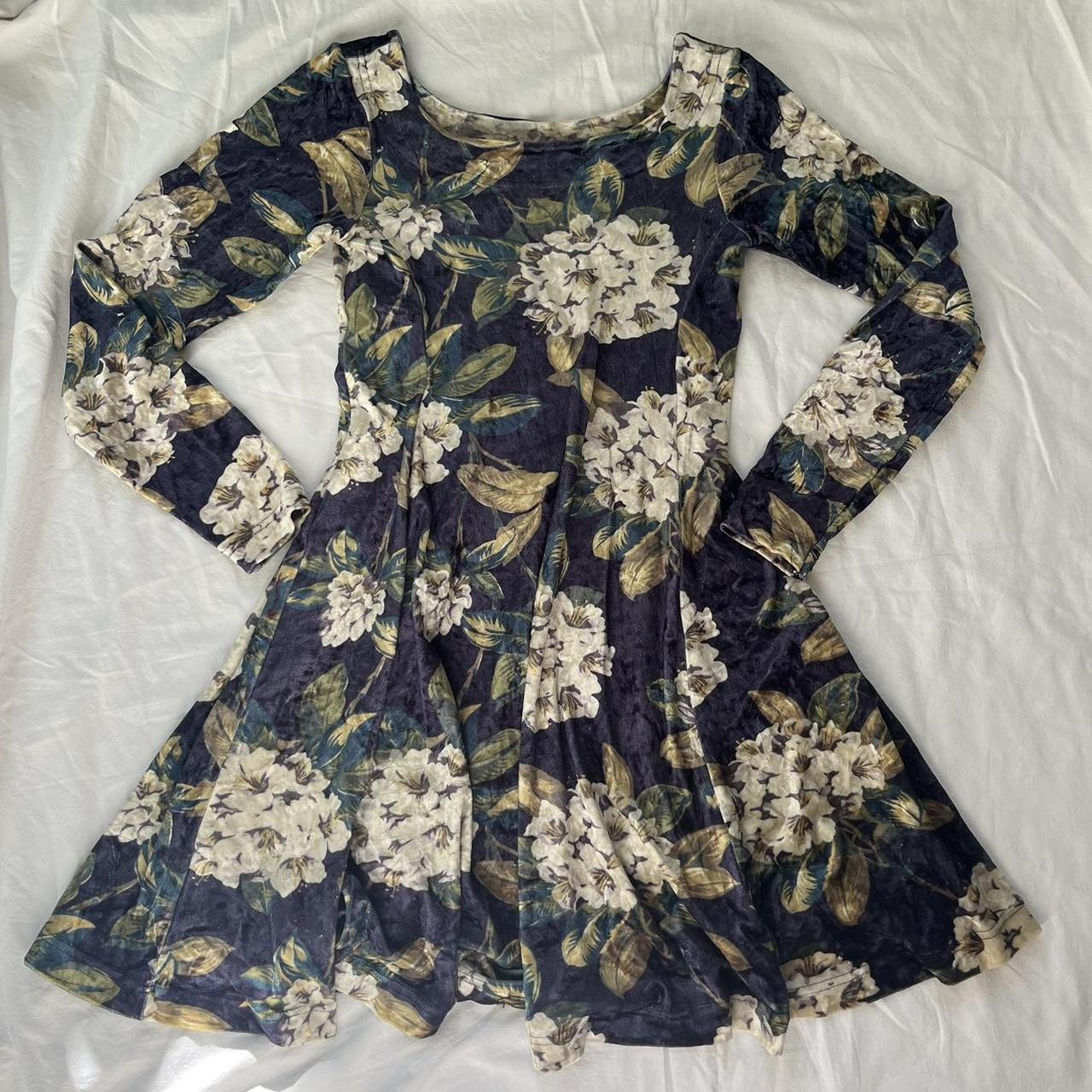 VINTAGE Betsey Johnson Velvet Mini Dress Size... - Depop