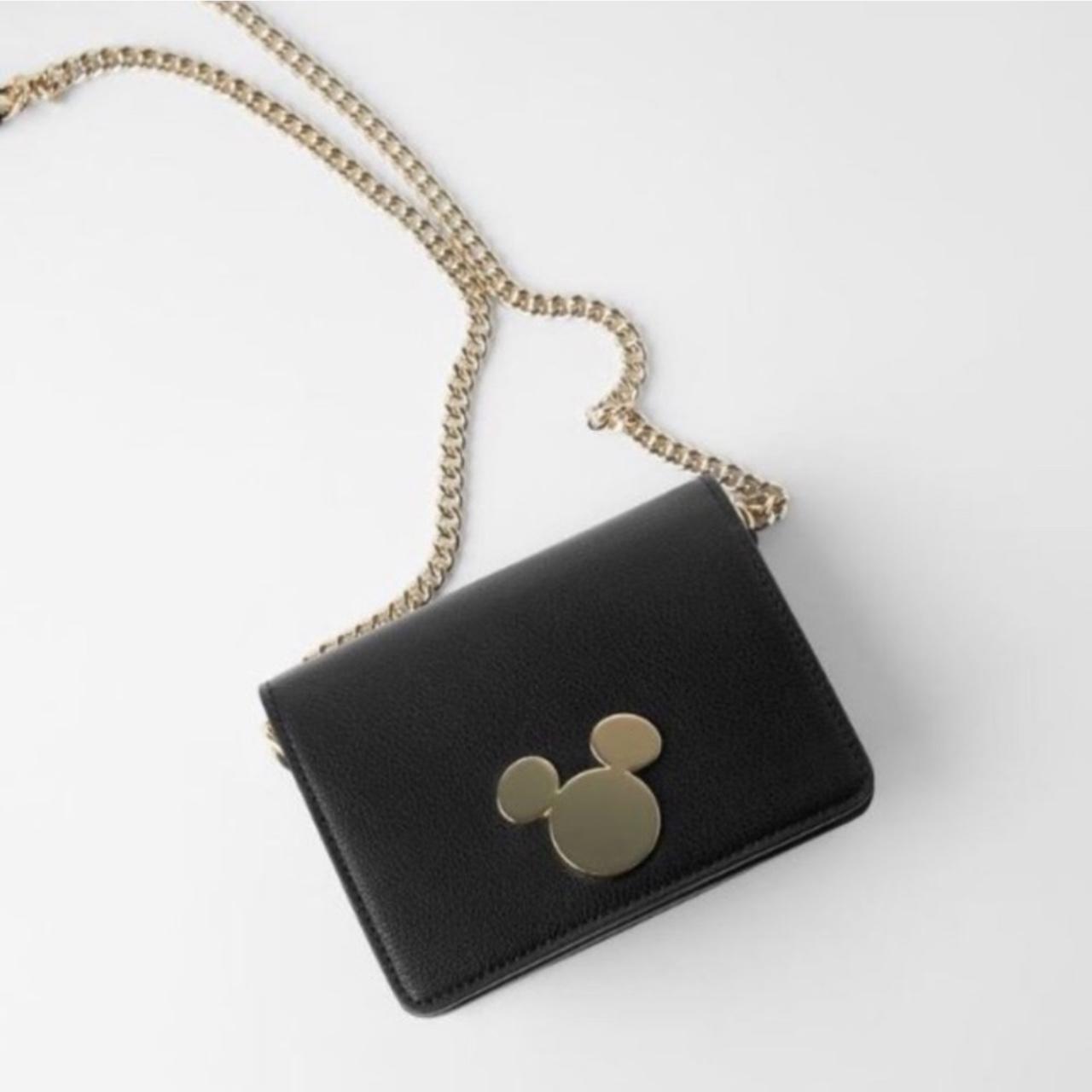 NWT ZARA DISNEY MICKEY MOUSE BLACK CROSSBODY. Depop