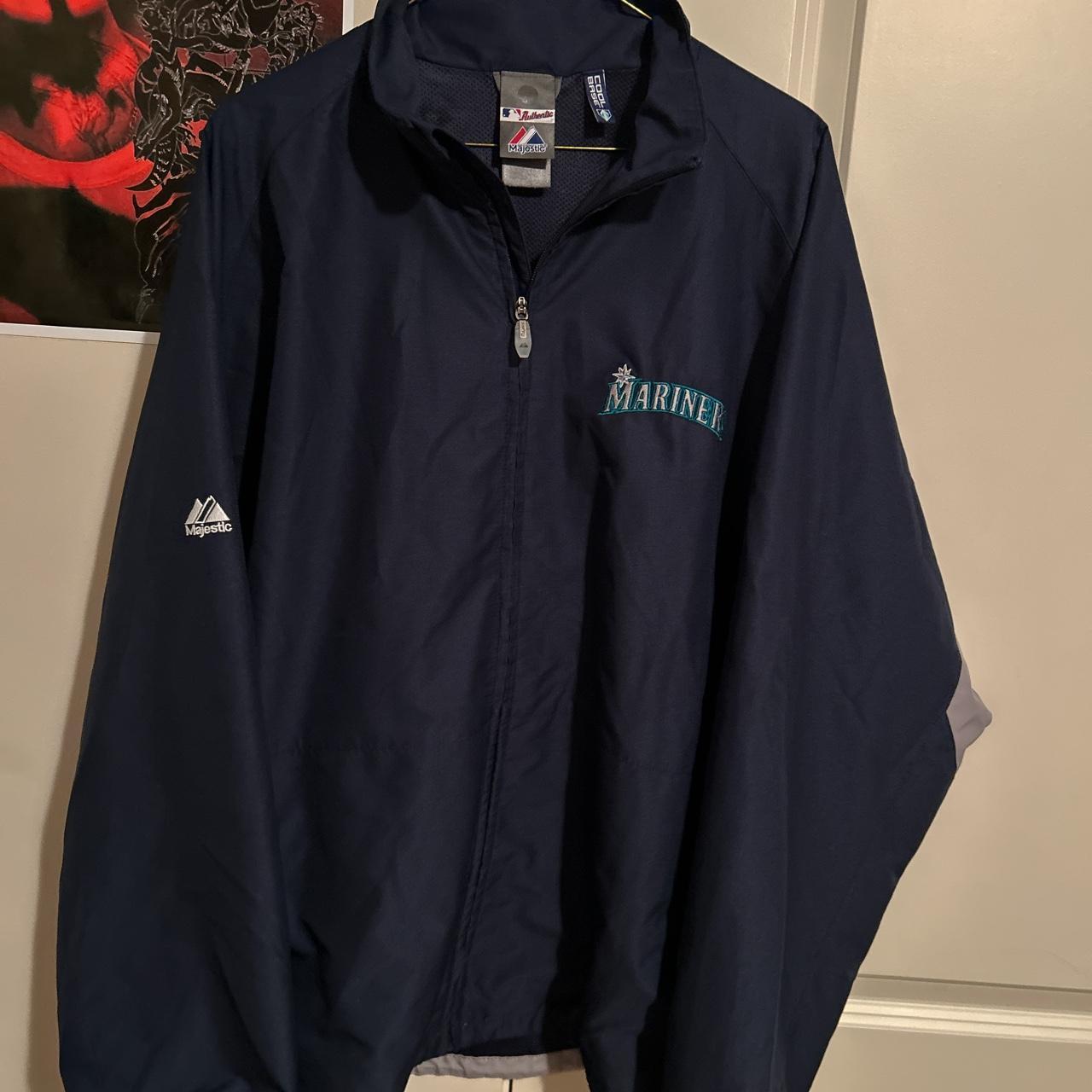 Vintage Authentic Majestic Mariner MLB Jacket This - Depop