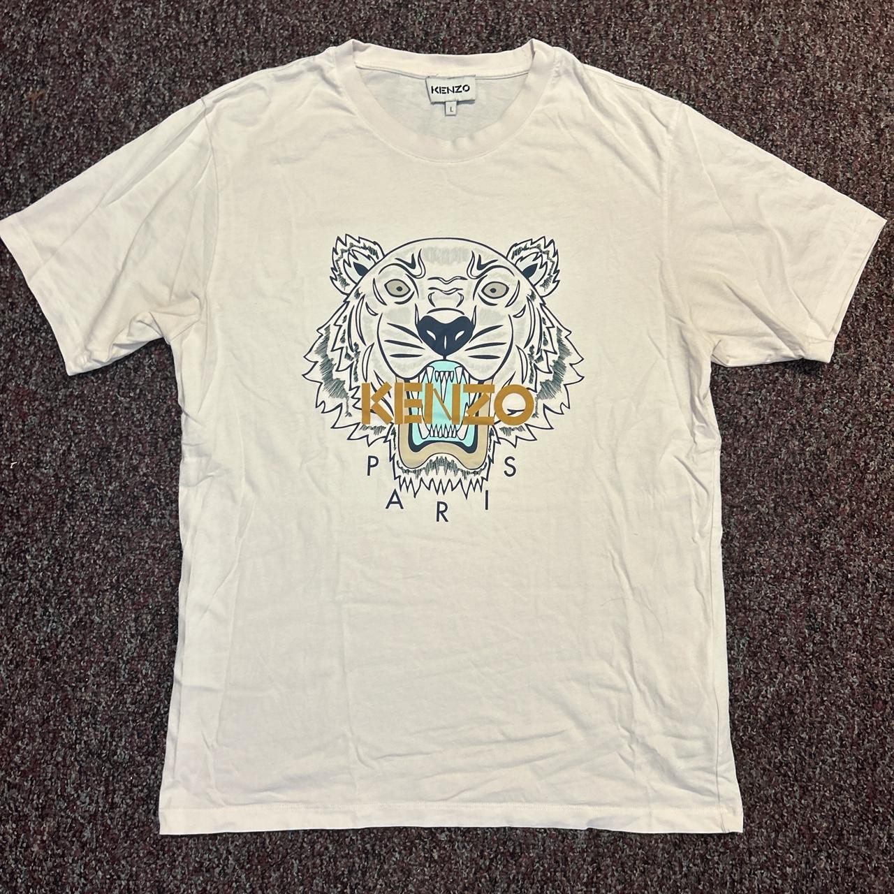 Men's kenzo white tiger deals t shirt