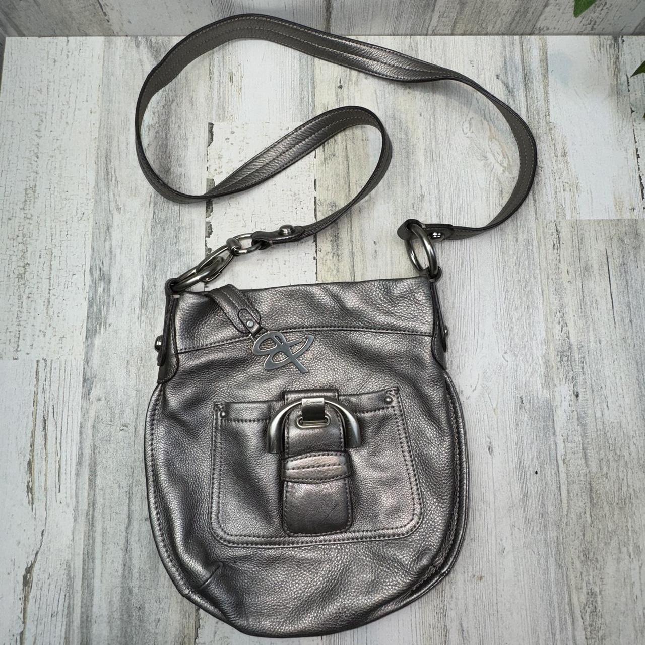 B Makowsky Pebbled Leather Crossbody Shoulder Depop