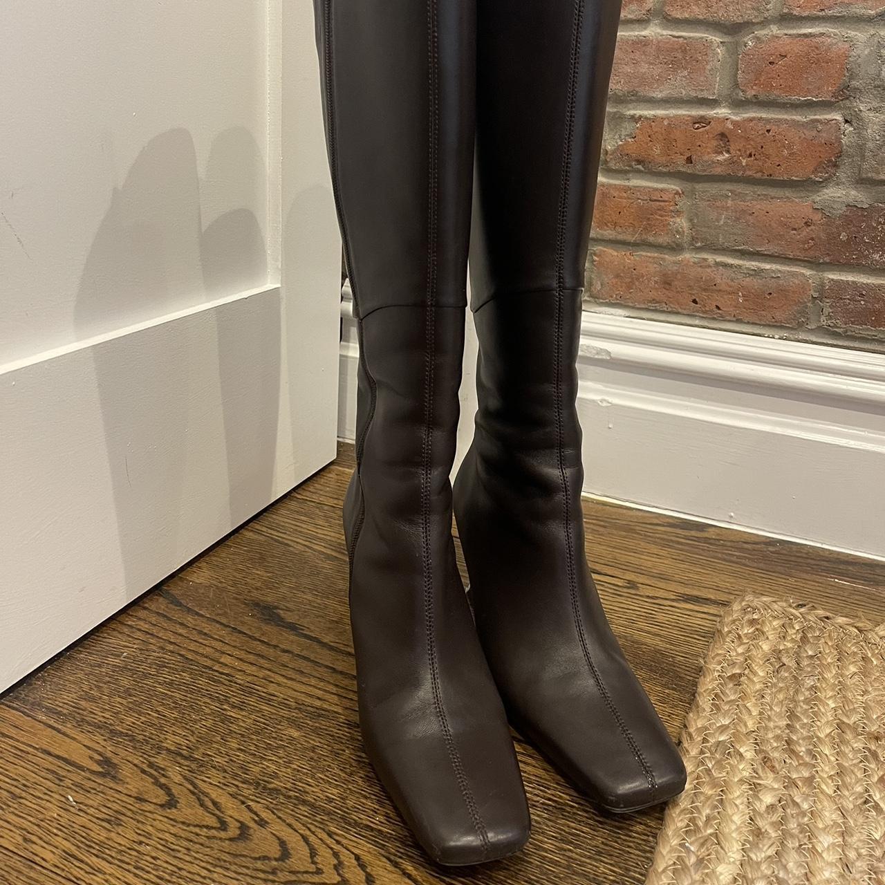 Gorgeous dark brown Tony Bianco knee high boots -... - Depop