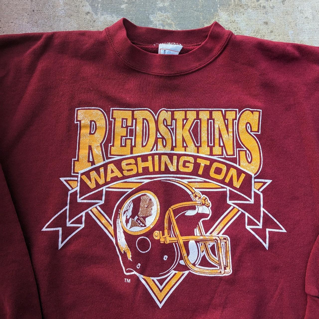 vintage redskins tshirt yellow large #vintage - Depop