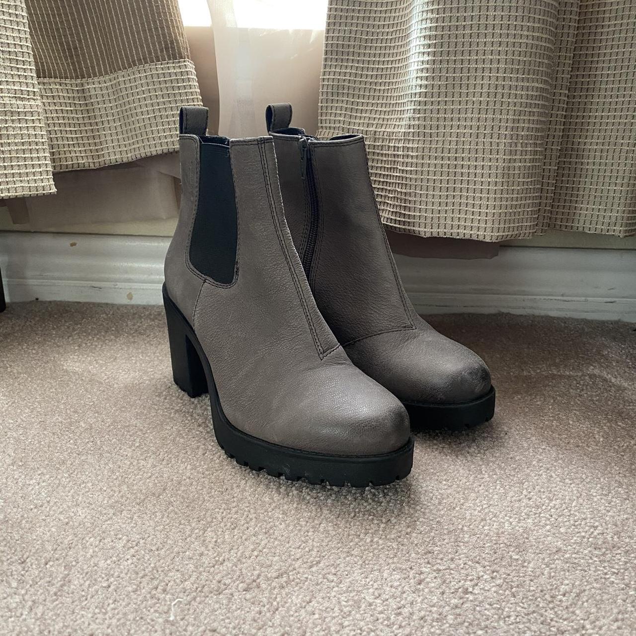 Vagabond grace platform leather ankle boot sale