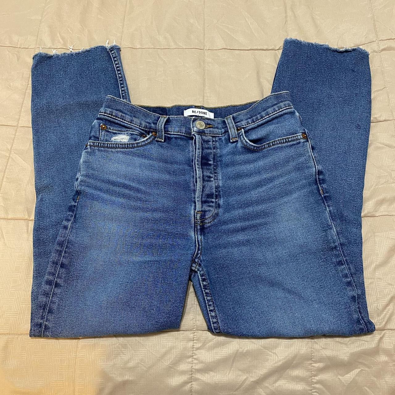 RE/DONE Women's Blue and Navy Jeans