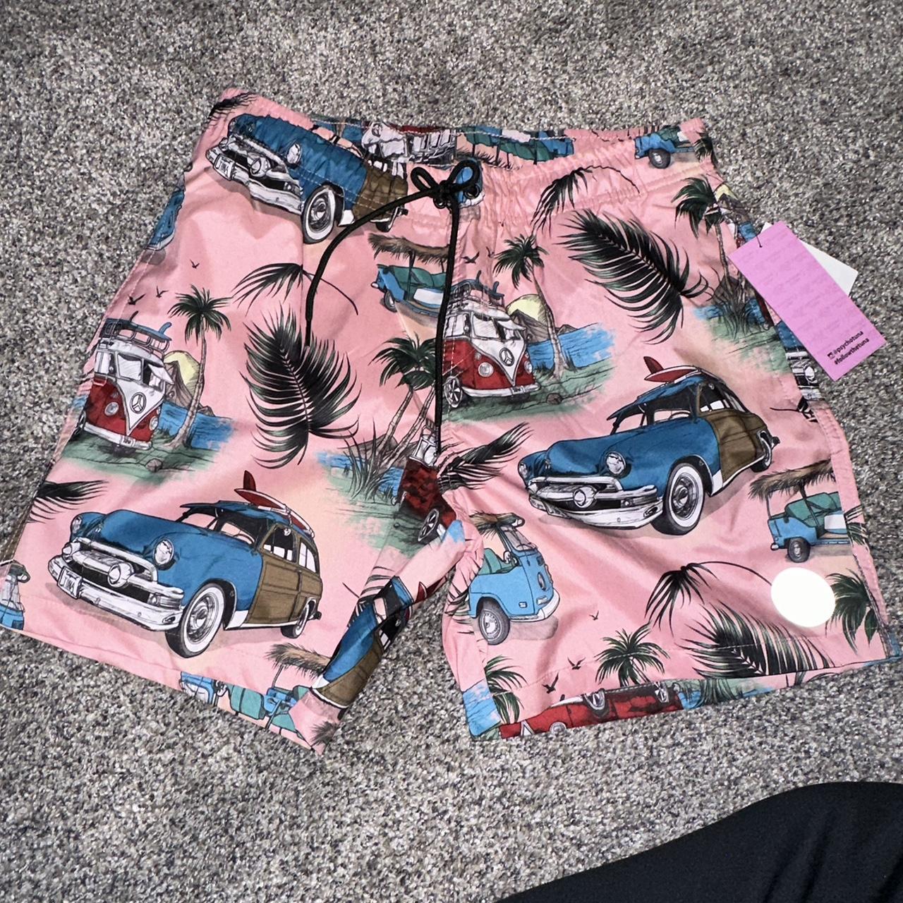 Psycho Tuna mens swimsuit swim trunks size M Brand... Depop