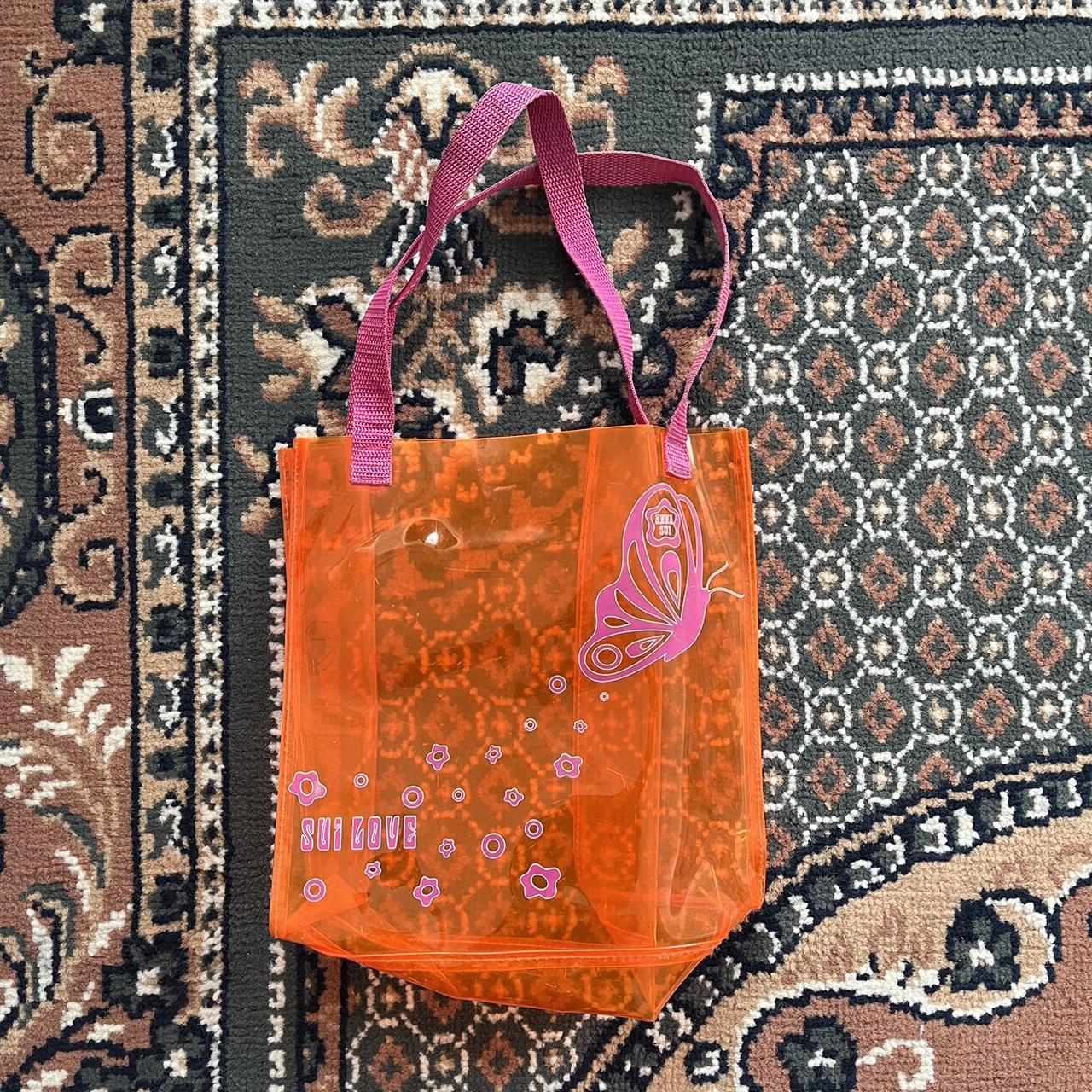 Anna Sui translucent tote bag. Fits over the... - Depop