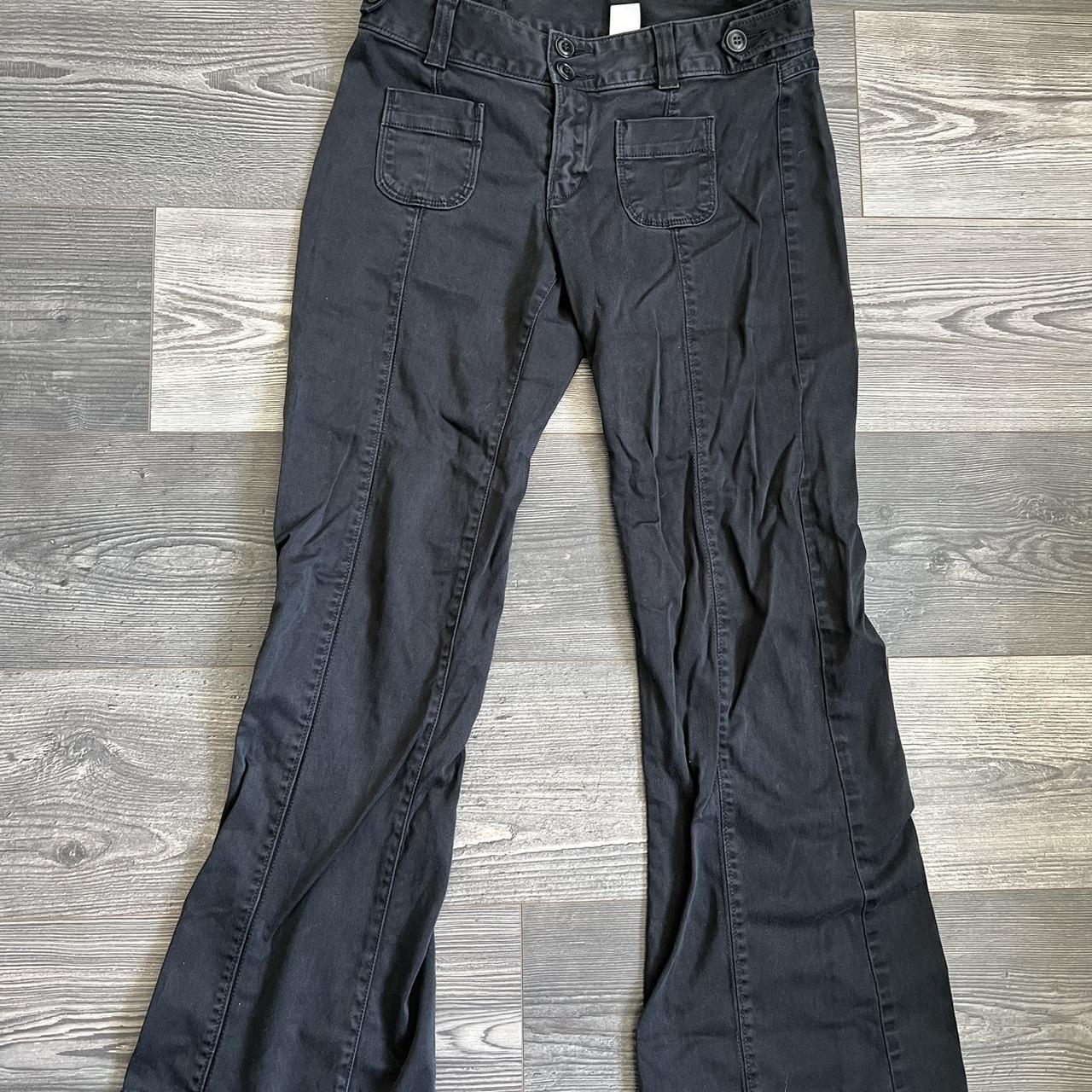 the cutest lucky brand black flare pants! so cute... - Depop