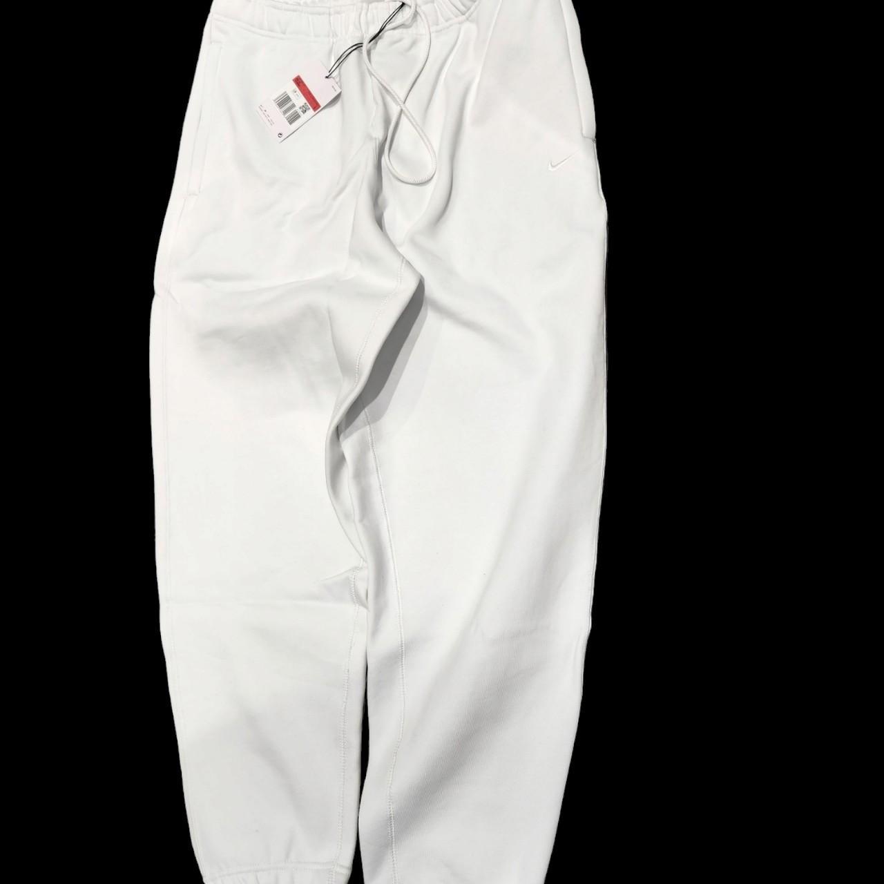mens black and white nike joggers