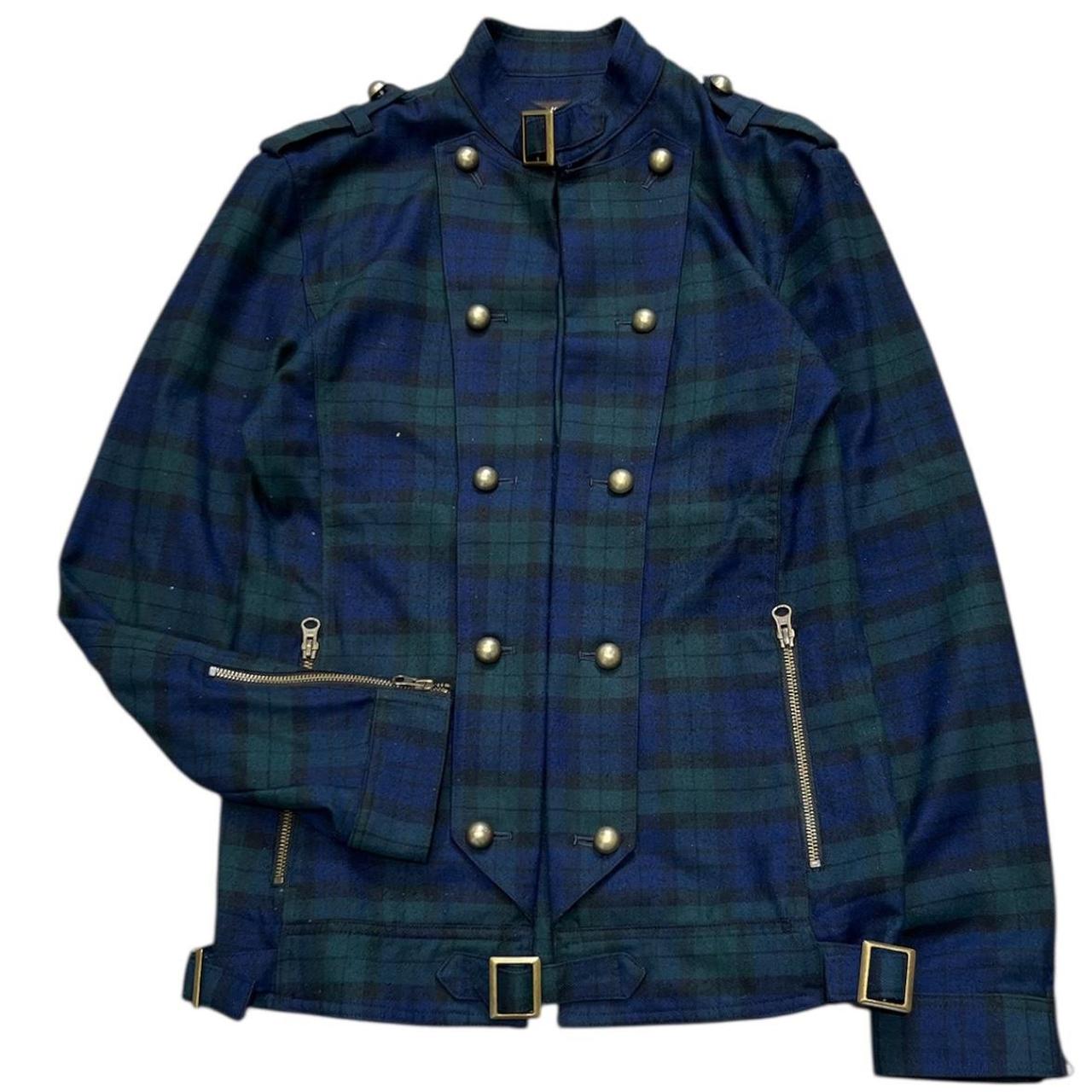 000's Japanese Tartan Napoleon Jacket - rare piece | Depop