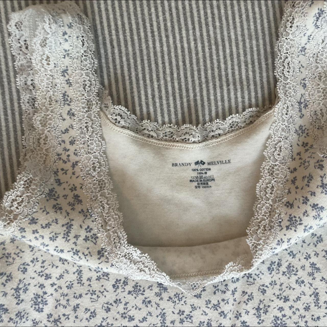 brandy melville ronnie dress cream/white dress with... Depop