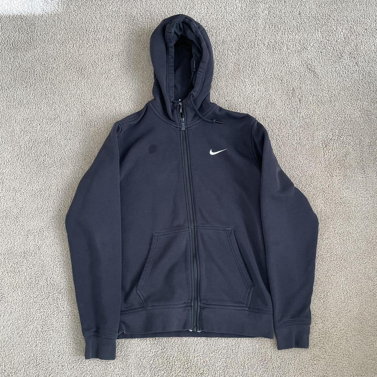 Black nike zip up stain on the top right - Depop