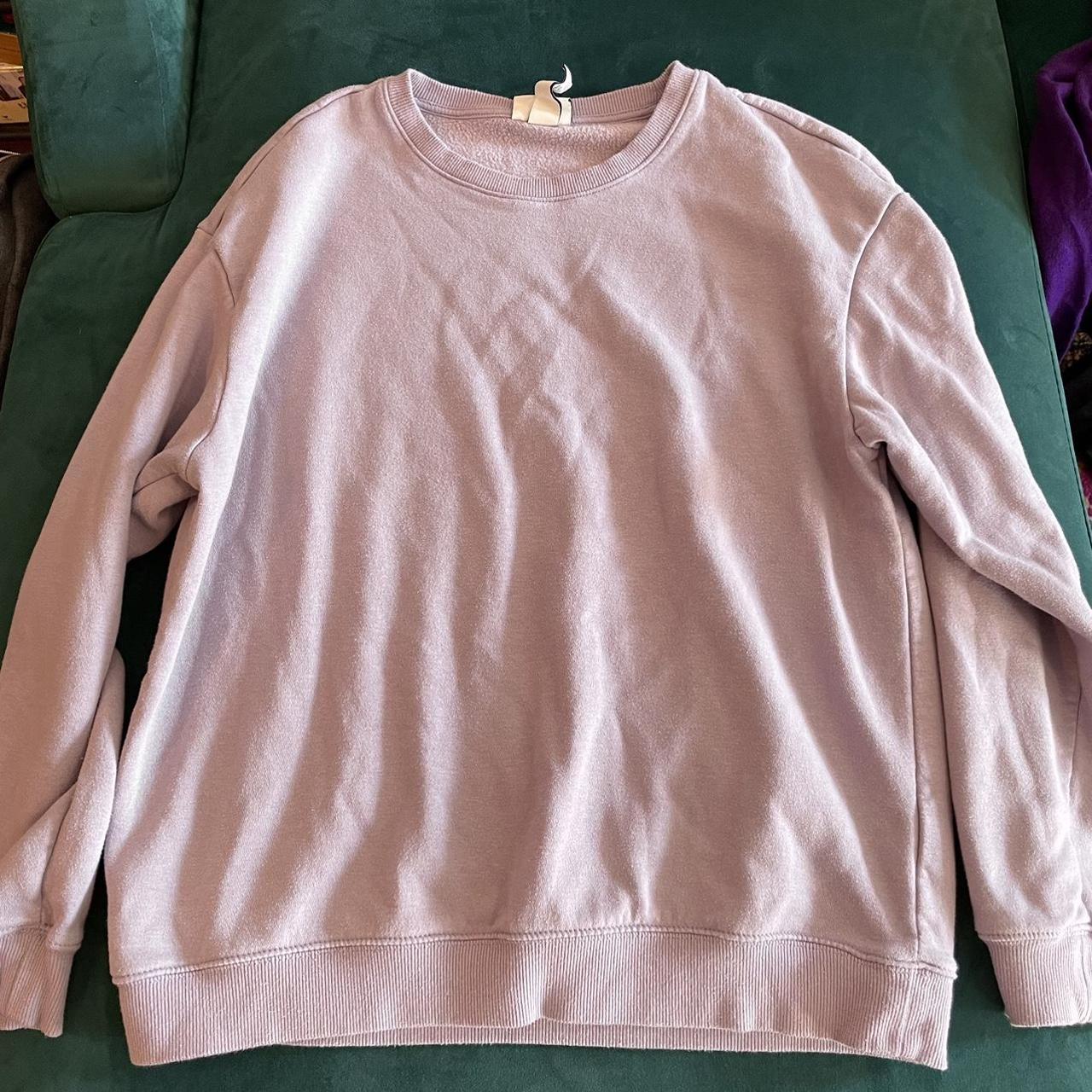 H&M Sweatshirt - Lilac Soft and cozy ☺️ Size: M - Depop