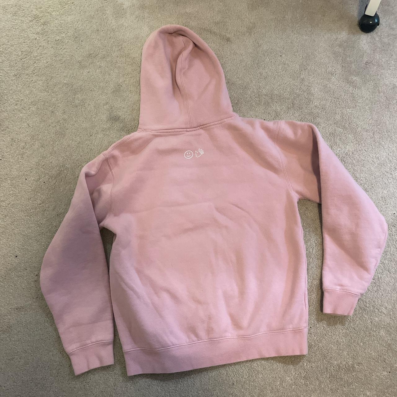 Glossier Original Pink Hoodie - Size: Small - Color:... - Depop