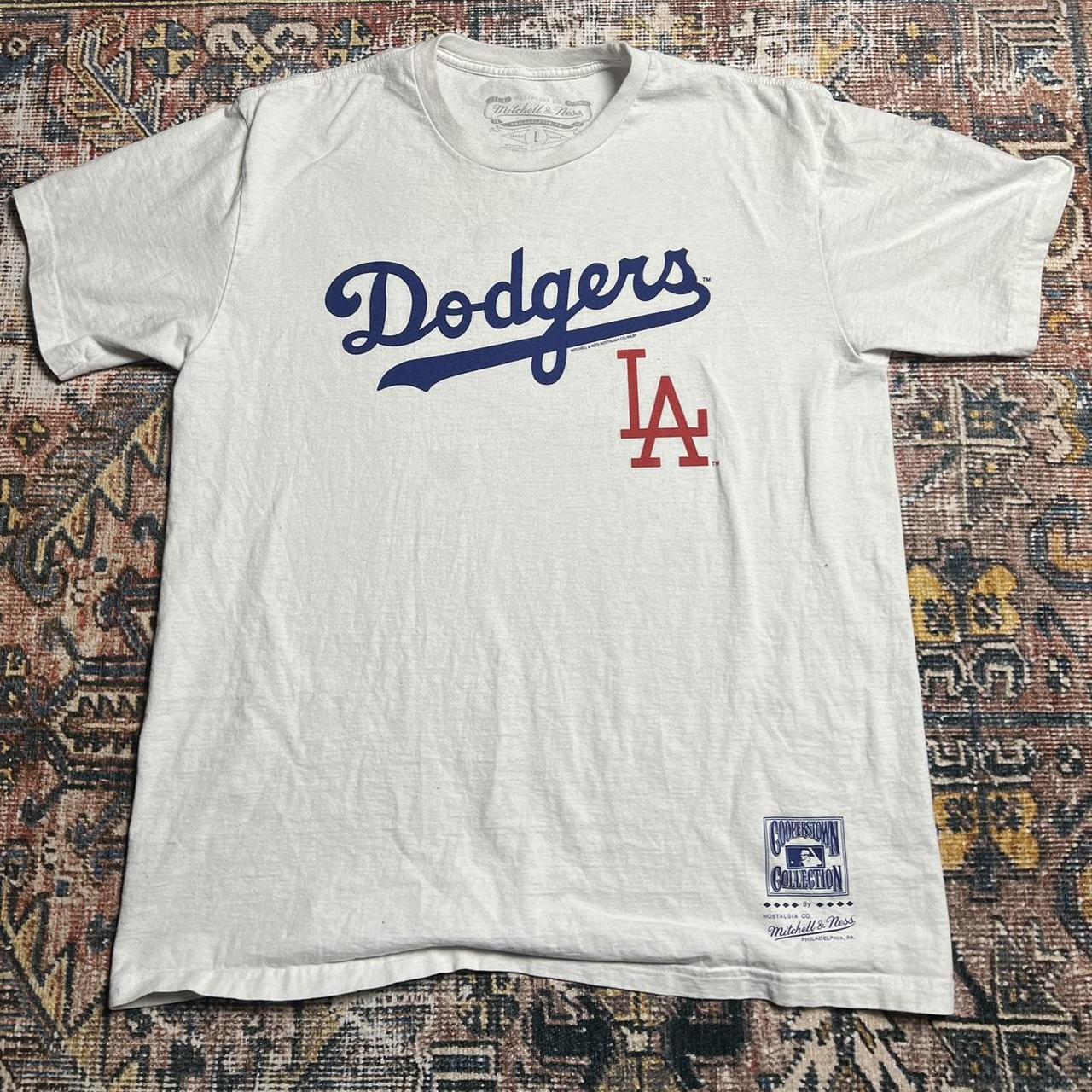 Mitchell and Ness LA Dodgers White Baseball... - Depop