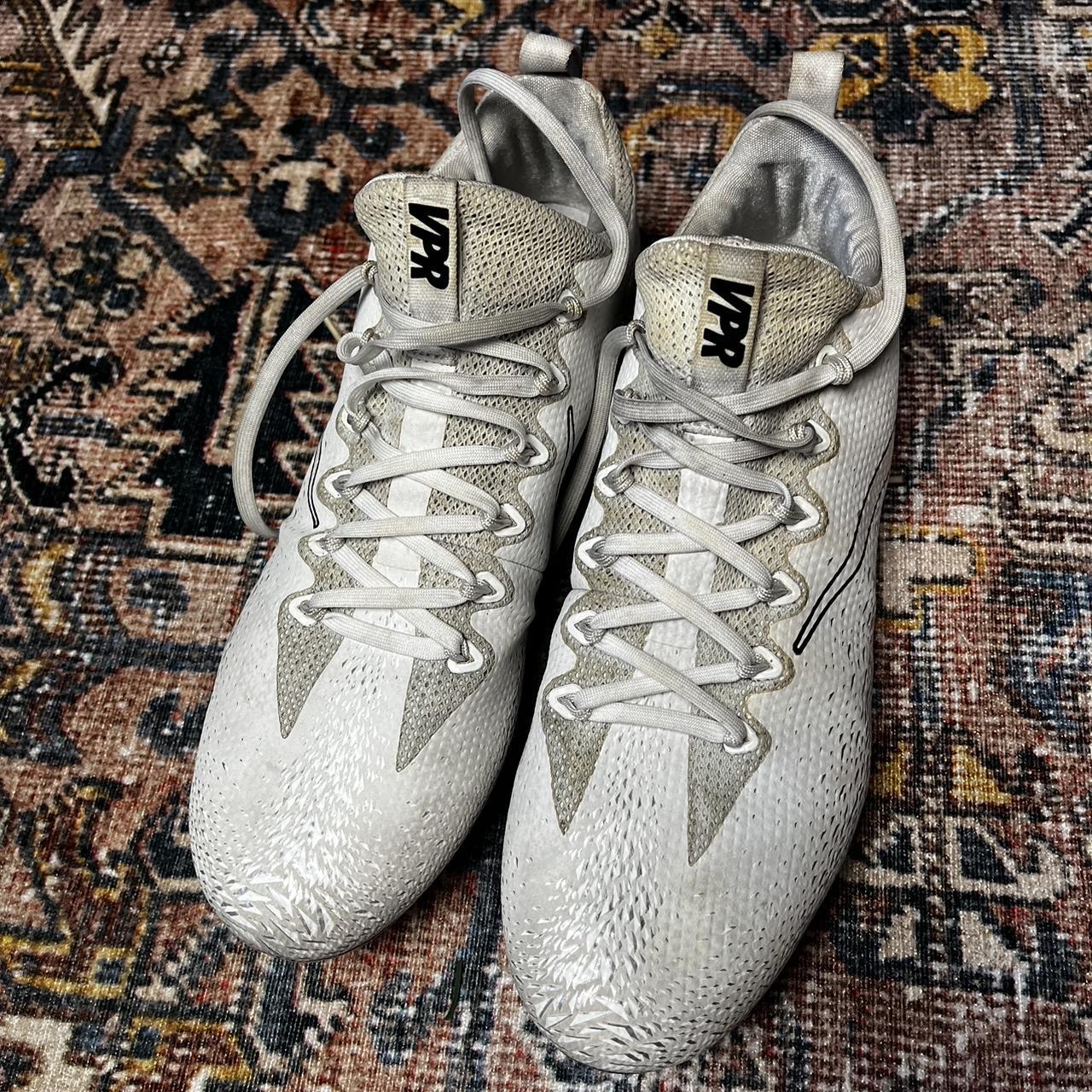 White Mens Nike Football Cleats Size Us Mens 11 Depop 3865