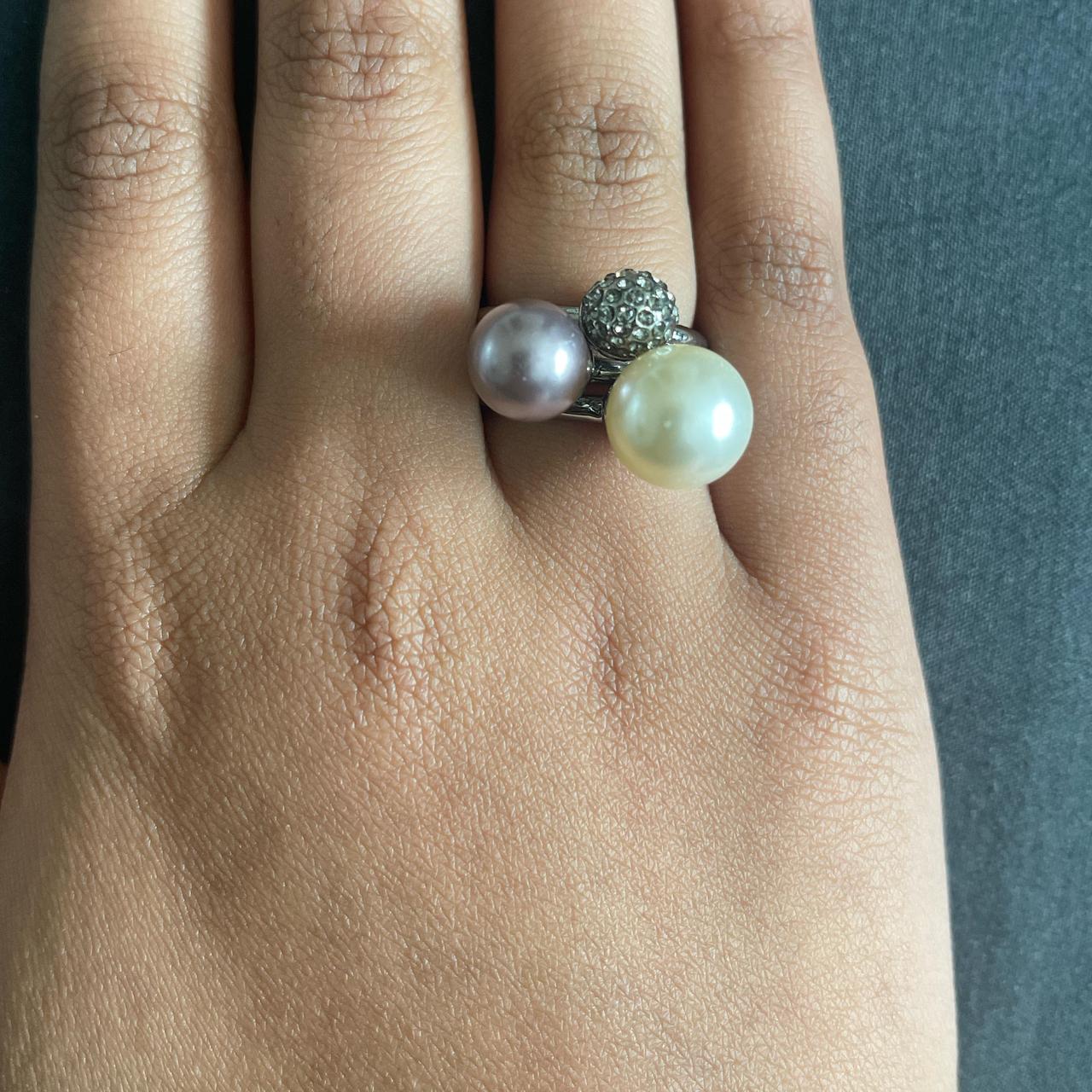 Women's Ring - Silver/Multi – Stackable rings set… - image 2