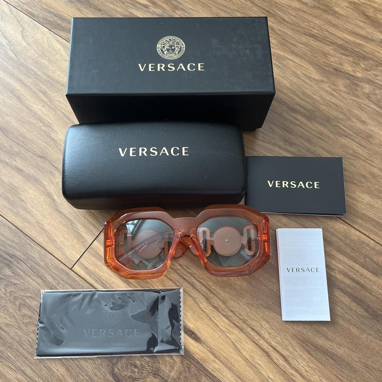 Orange versace sunglasses online