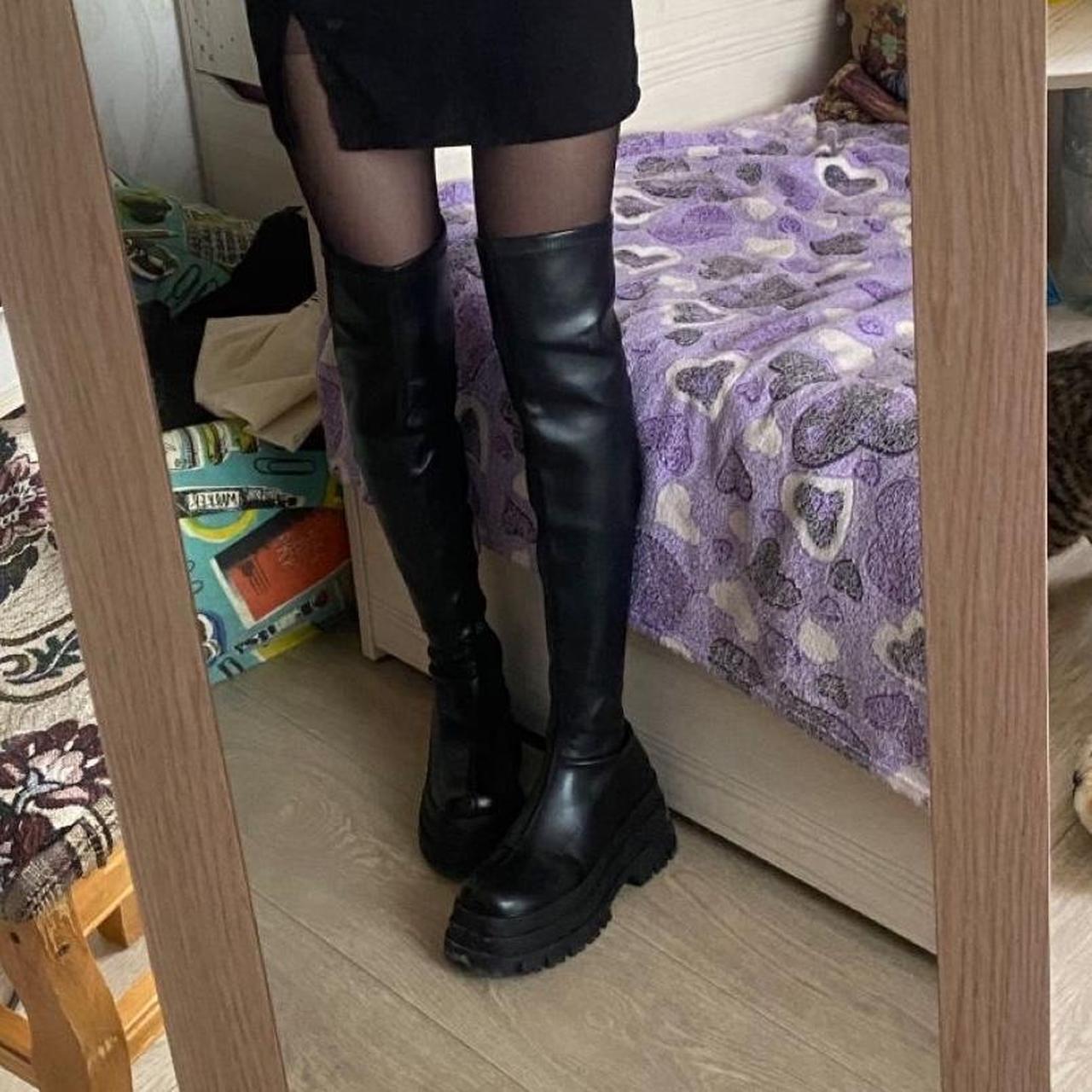 stradivarius over the knee boots