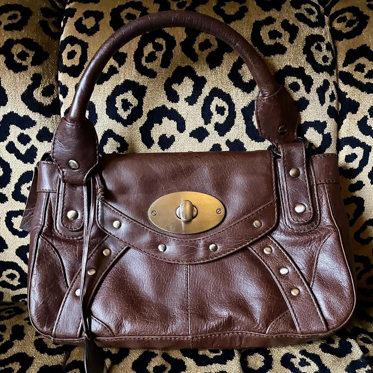 Tula brown leather clearance handbag