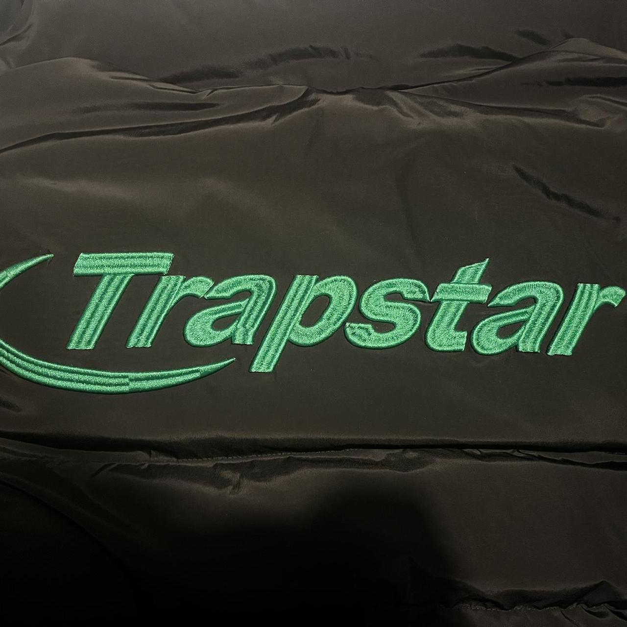 Trapstar Black/Green Hyperdrive BomberJacket SIZE... Depop