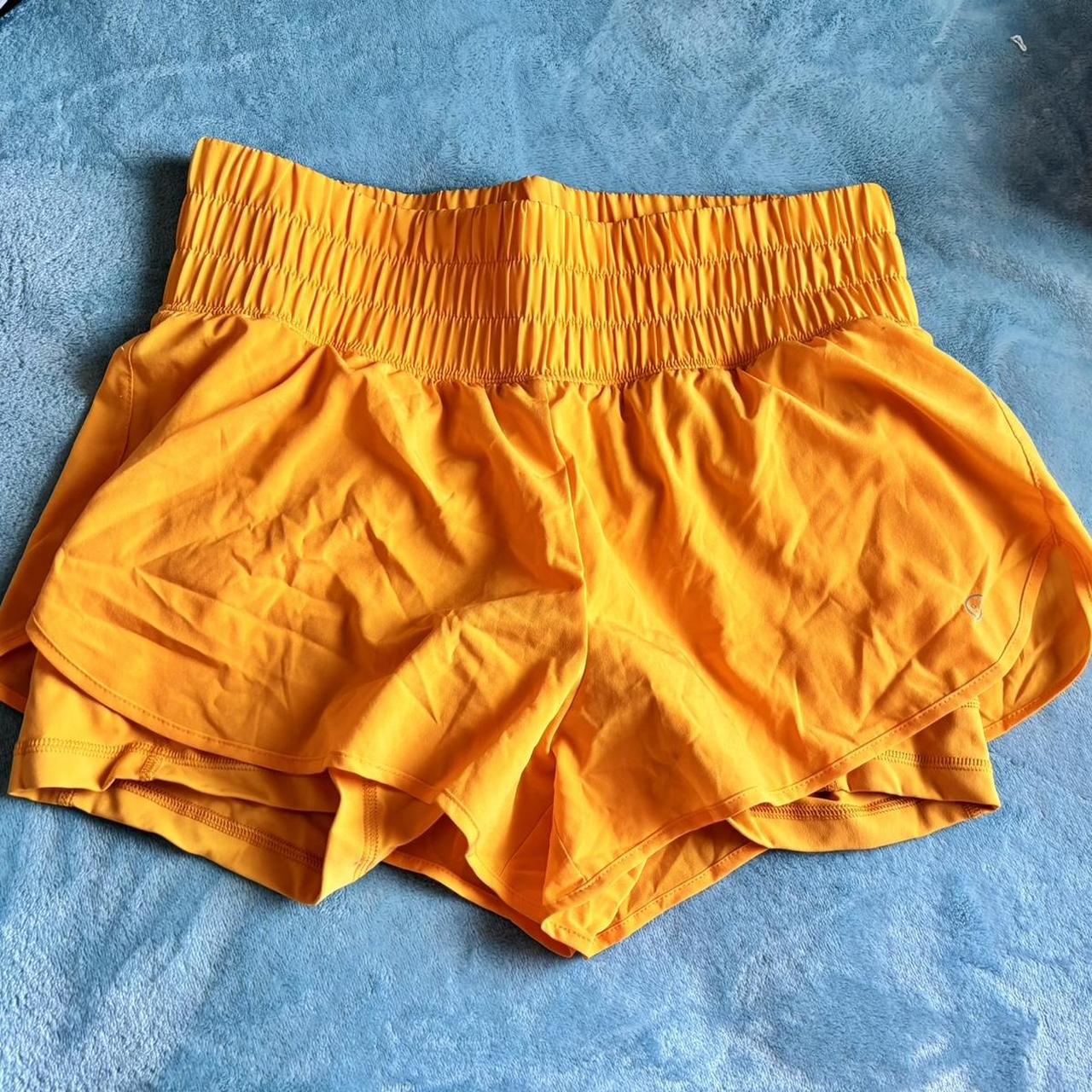 Women's Orange Workout Shorts