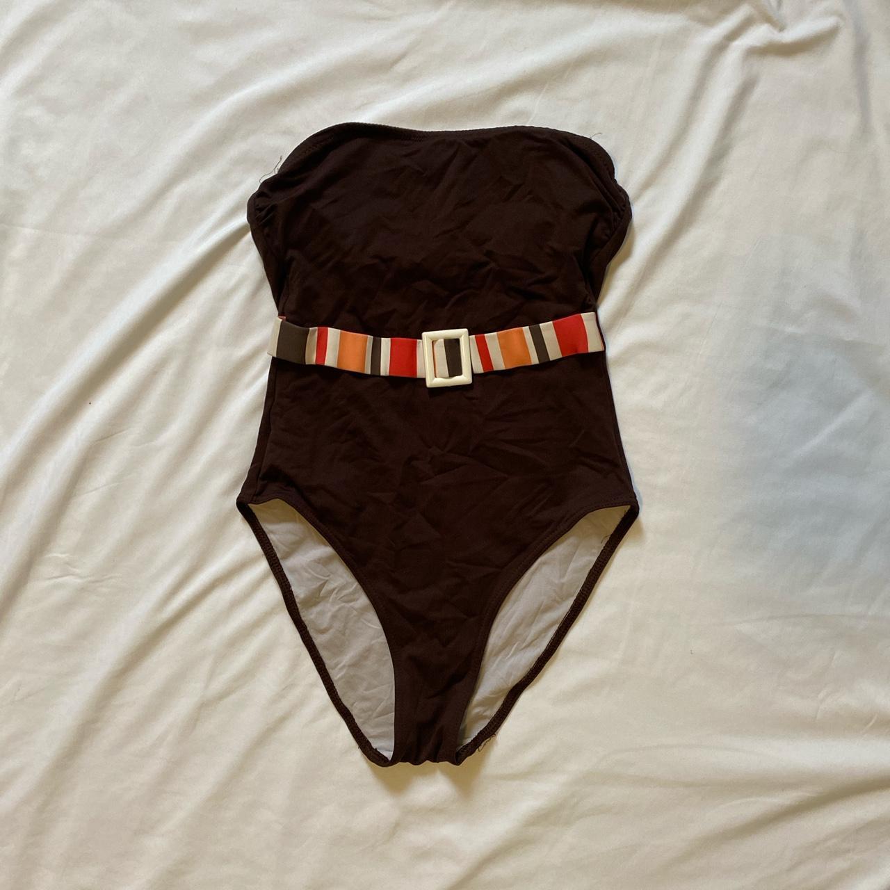 Women's Brown Swimsuitonepiece Depop