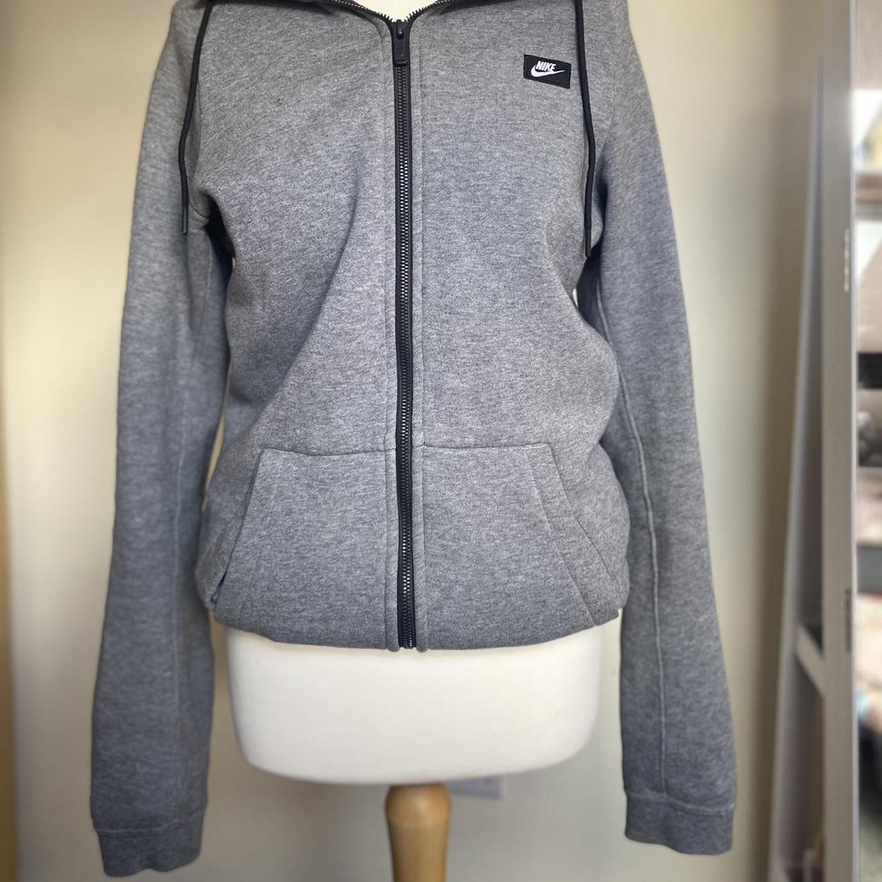 mens grey nike tape hoodie