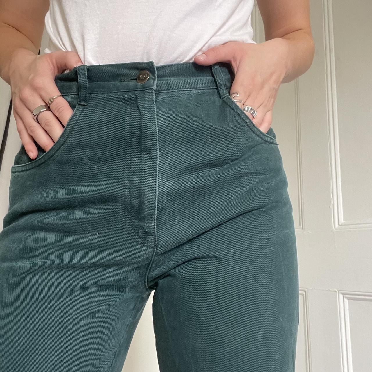 Free people 2024 green jeans