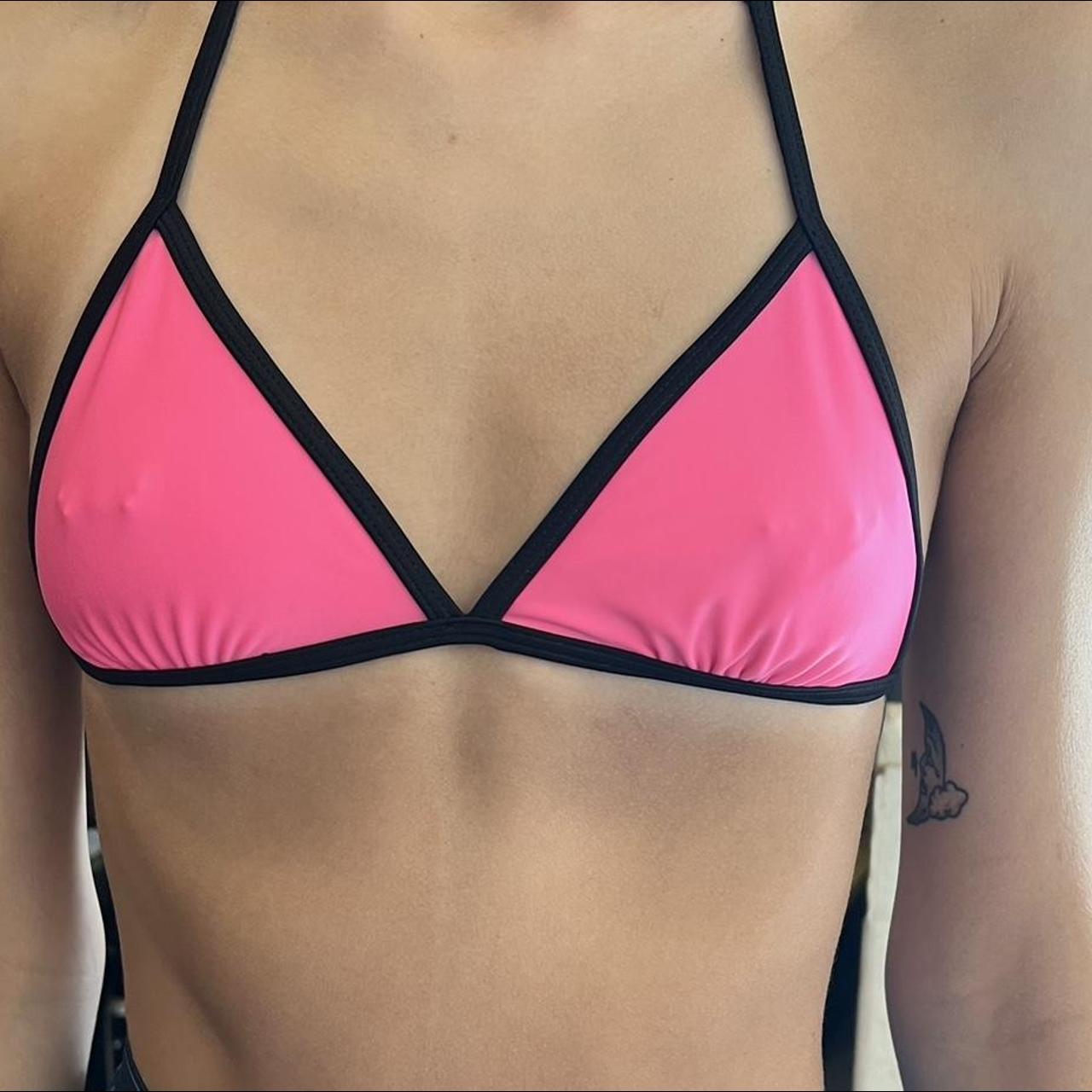 Pink bikini sale with black outline