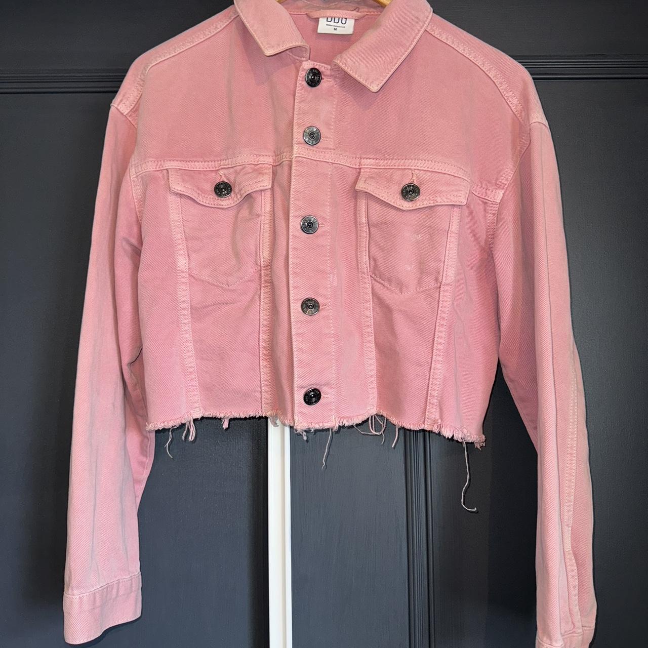 Pale pink best sale jean jacket