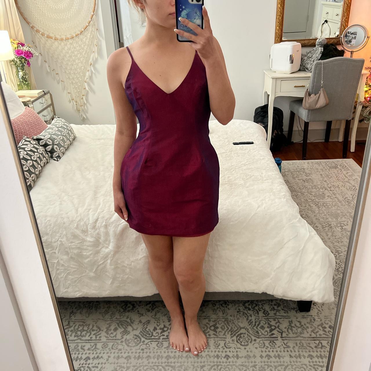 urban outfitters burgundy dress