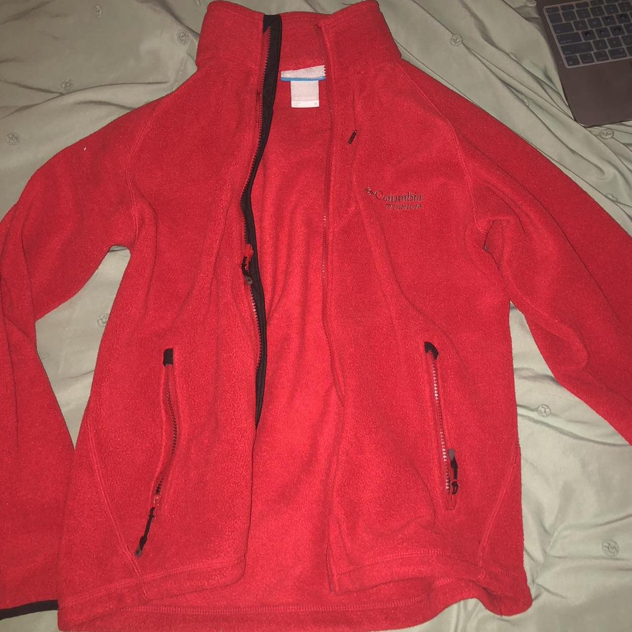 Bright red men’s Columbia jacket. Size M. Fits me... - Depop