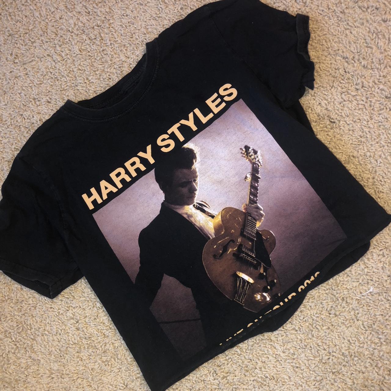 Hand Cropped Harry Styles Tour Shirt From 2018 Size Depop