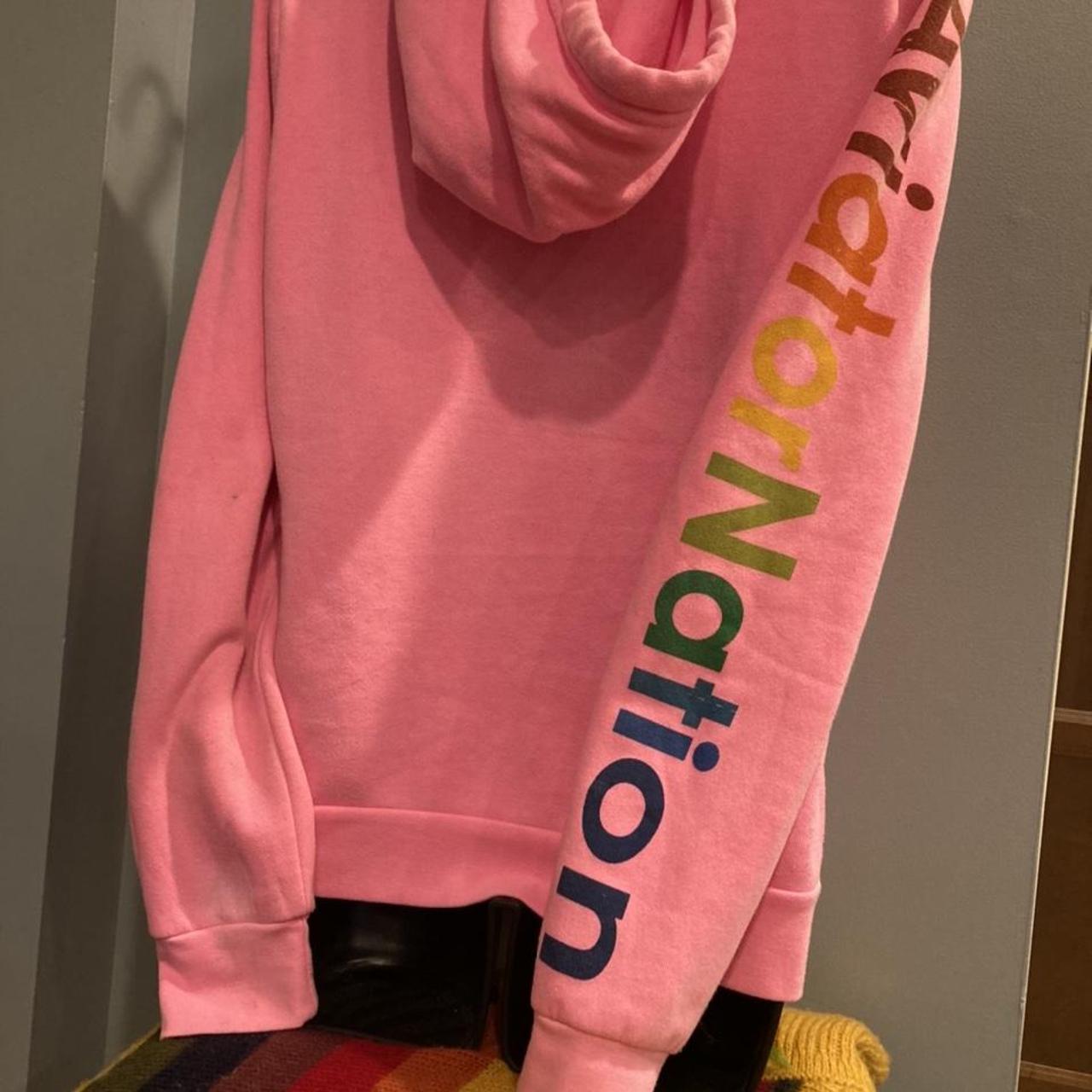 Aviator Nation Women's Pink Hoodie Depop