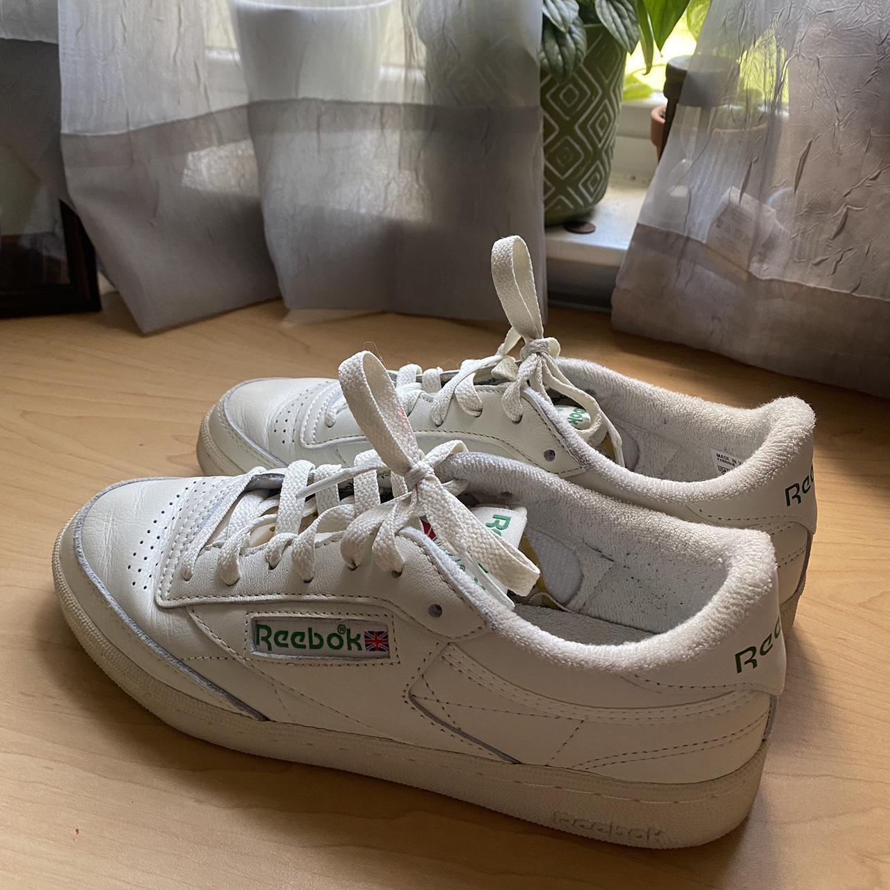 reebok cream trainers