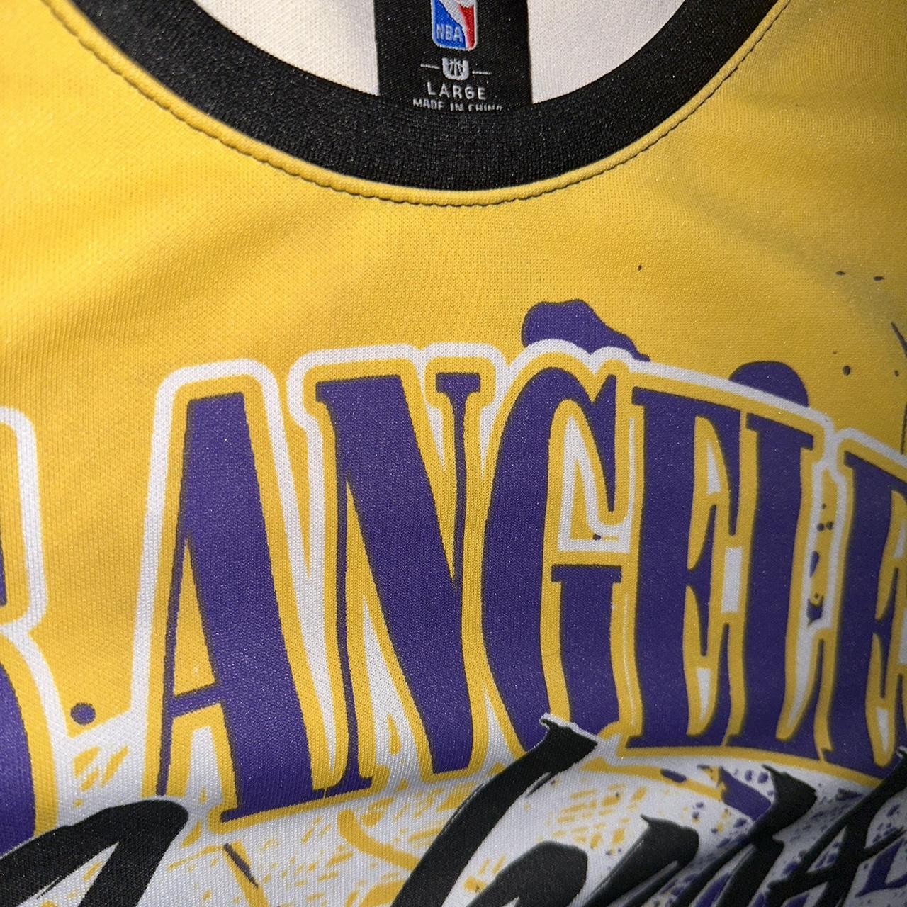 NBA LA LAKERS CROPPED BASKETBALL JERSEY IN - Depop