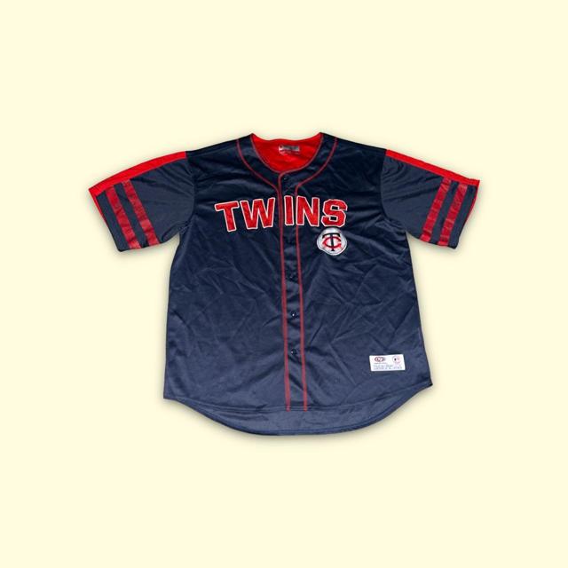 Majestic Minnesota Twins Baseball Jersey 90s - Depop