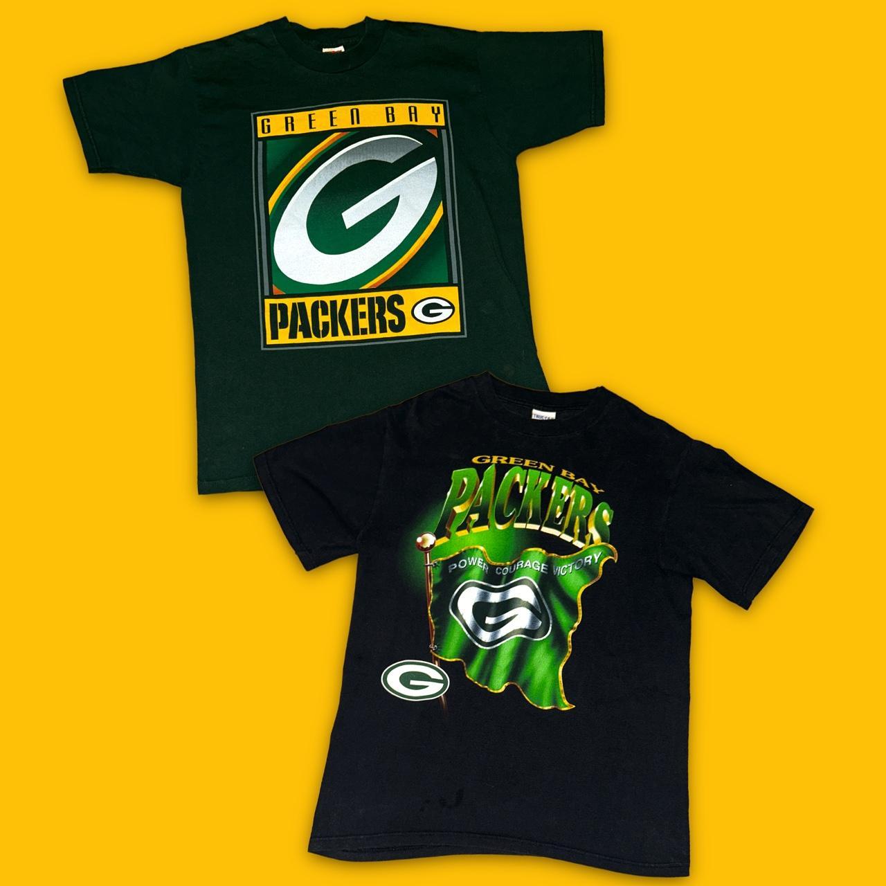 Vintage green bay packers t-shirt bundle Era:  - Depop