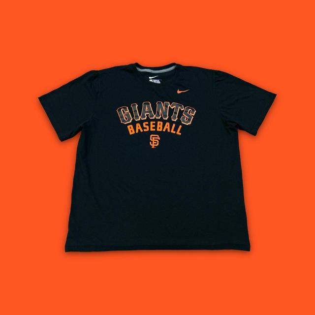 NIKE orange san francisco giants baseball t-shirt. - Depop