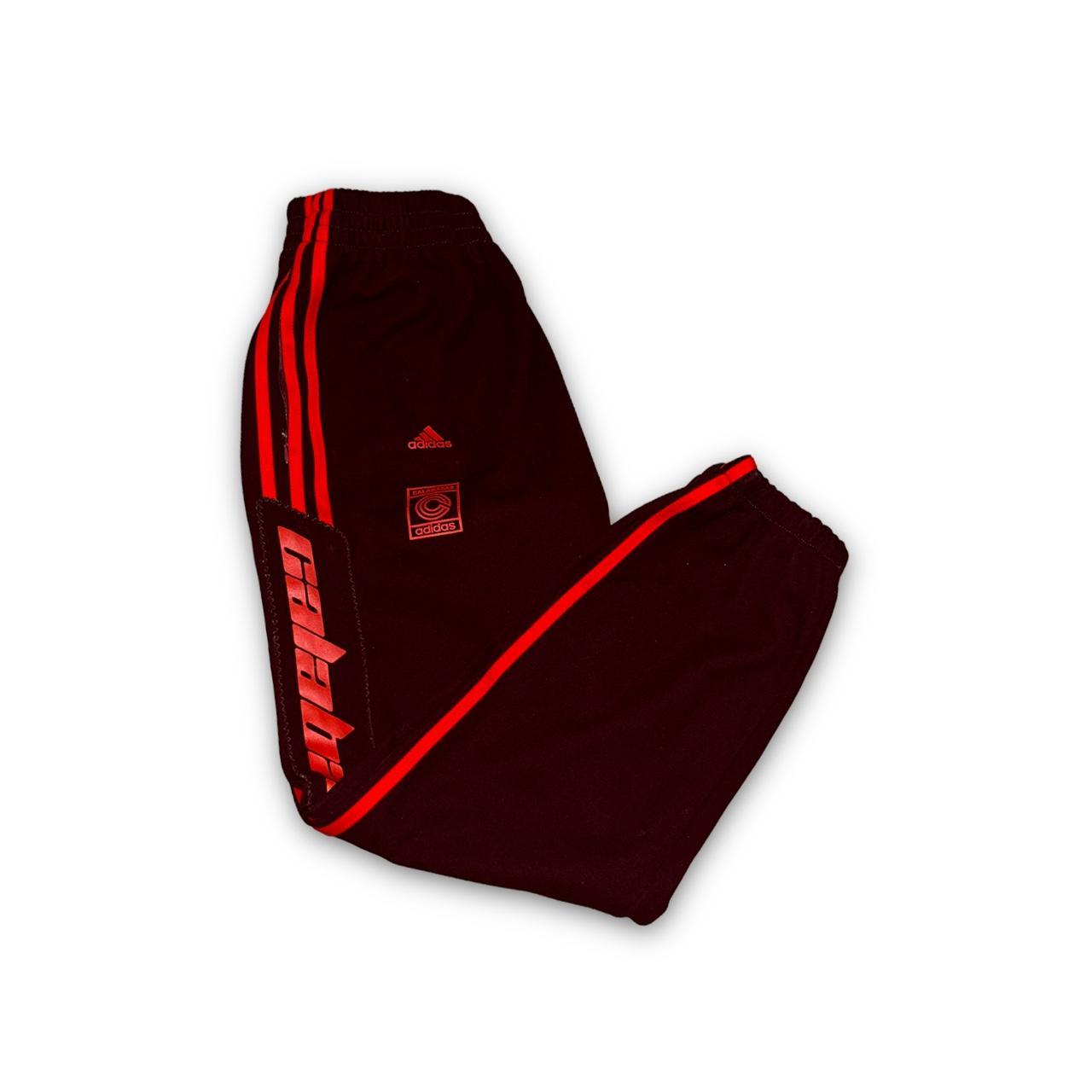 Adidas Men's Red and Burgundy Joggerstracksuits Depop