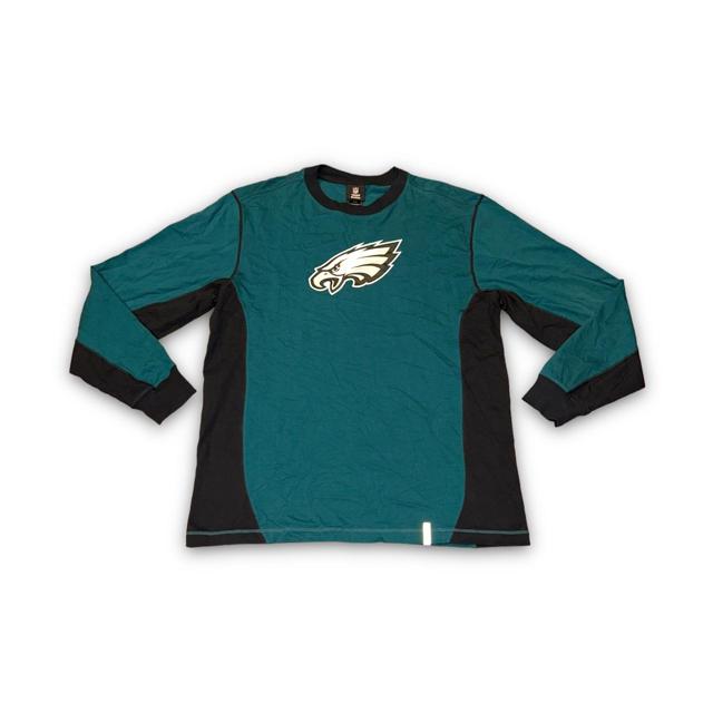 Retro Color Block Philadelphia Eagles Long Sleeve - Depop