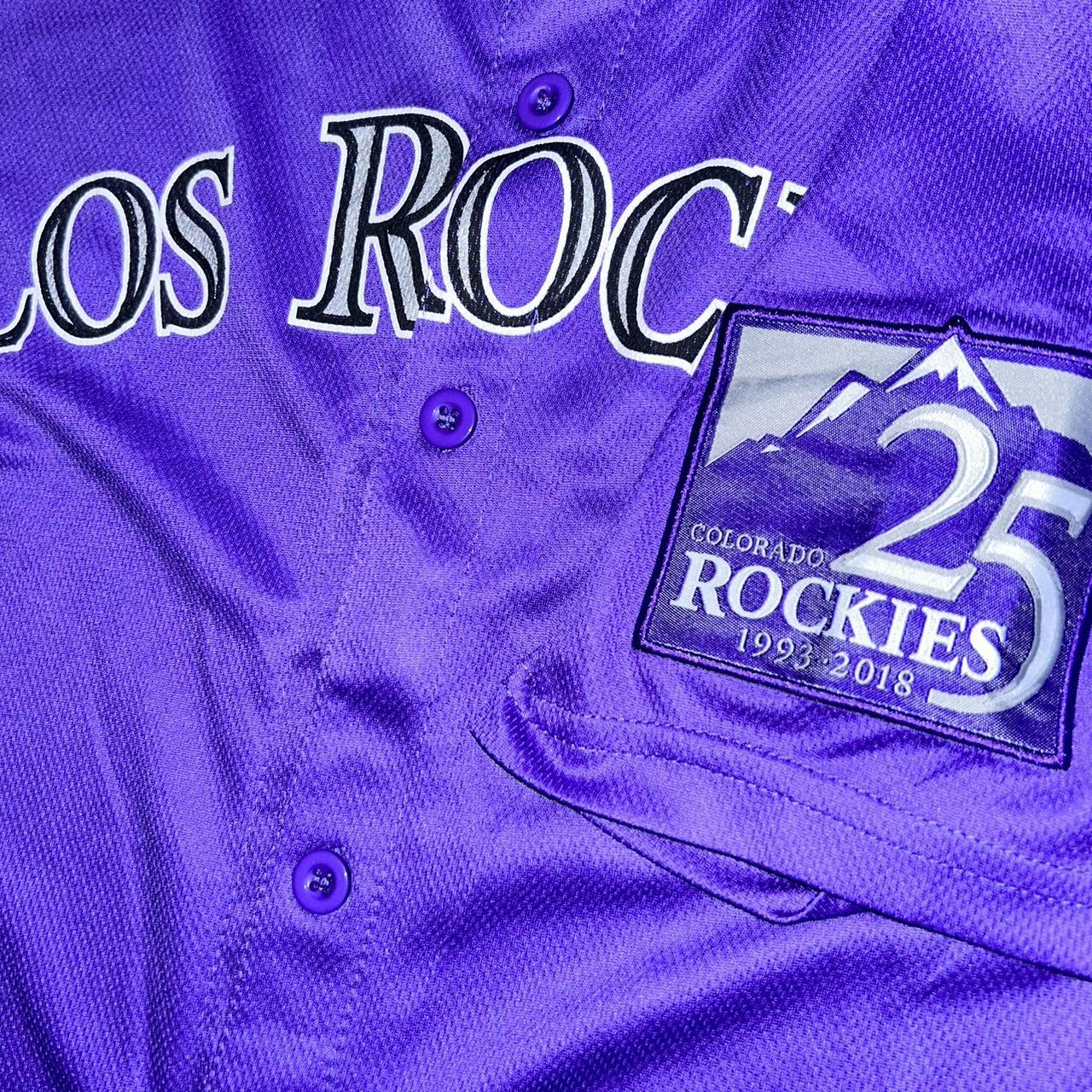 00s Colorado Rockies Center Swoosh Nike Jersey Team - Depop