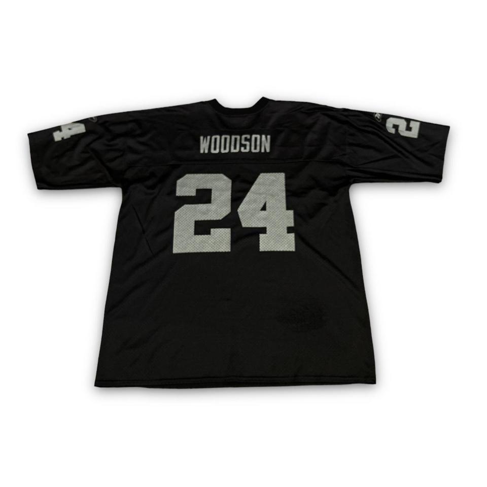 Reebok Charles Woodson Oakland Raiders XL Jersey in - Depop