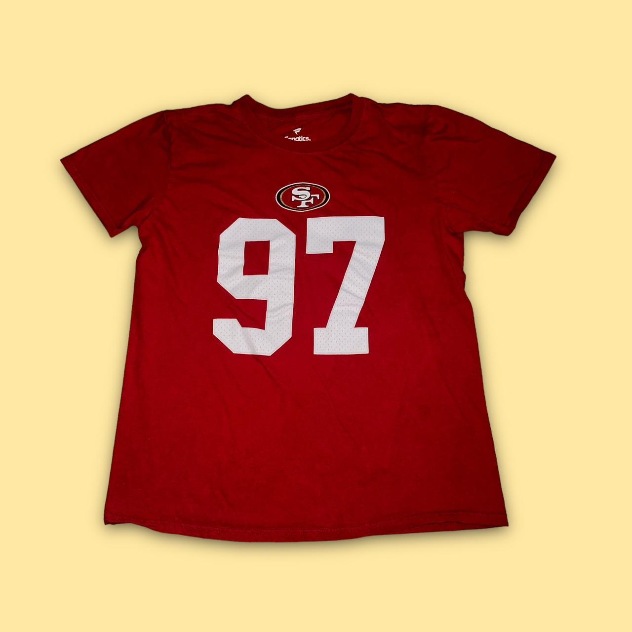 Nick Bosa #97 White Color Rush On-Field Jersey San - Depop