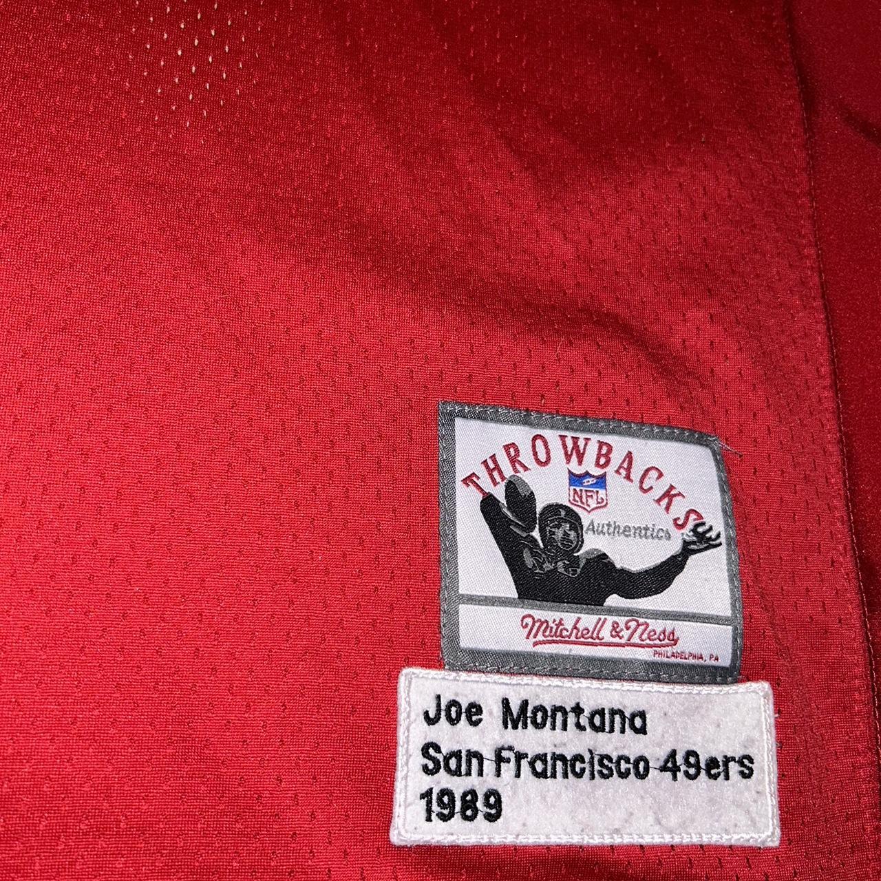 Joe Montana Jersey Mitchell And Ness SF 49ers 1989 Throwback